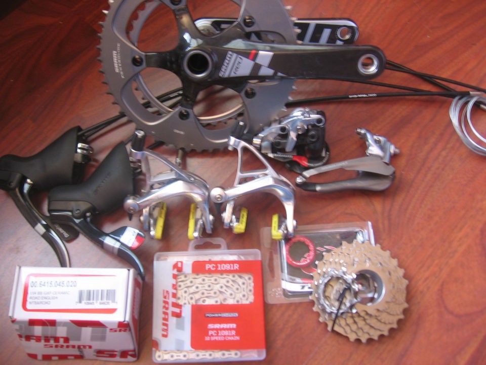SRAM RED 12 PIECE GROUP SET COMPLETE BUILD KIT 10 SPEED DOUBLE 53/39 