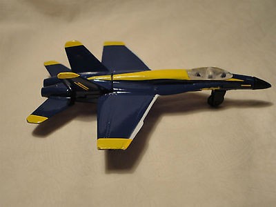 blue angels f 18 hornet diecast plane in good condition  7 