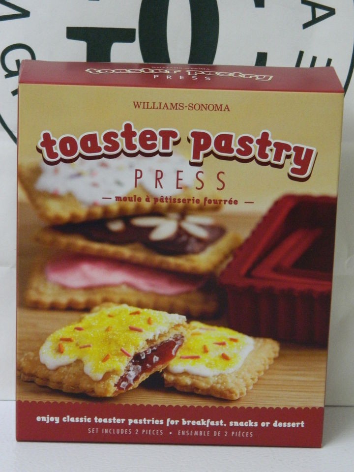 Williams Sonoma Toaster Pastry Press, Set Of 2 NEW IN BOX