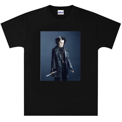 johnny depp sweeney todd t shirt new black or white more options 