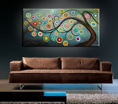   MODERN ABSTRACT HUGE LARGE CANVAS ART OIL PAINTING Style+FREE GIFT