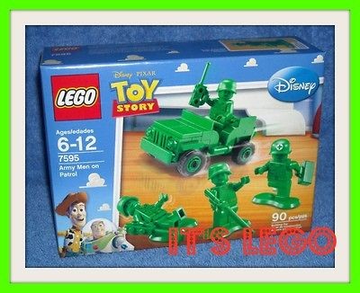 disney toy story lego army men on patrol nip 7595