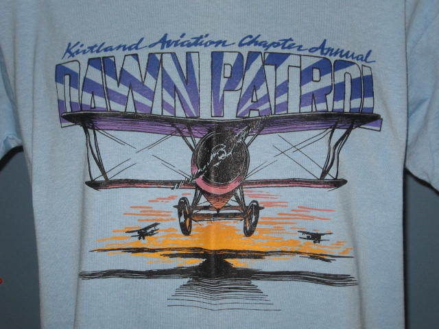   KIRTLAND AVIATION DAWN PATROL US AIR FORCE T Shirt MEDIUM/LARGE soft