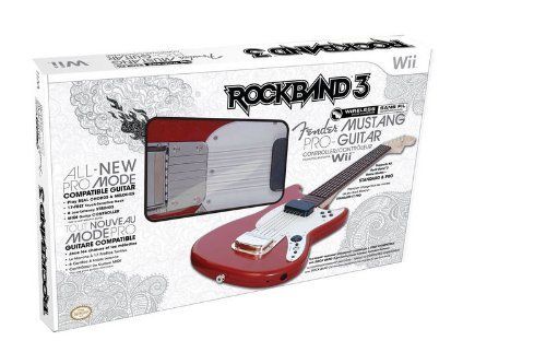 Mad Catz Wii Rock Band 3 Wireless Fender Mustang Proguitar Controller 