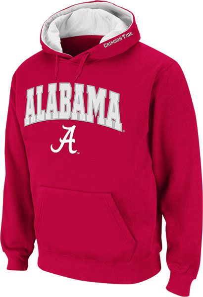 Alabama Crimson Tide Crimson Twill Tailgate Hooded Sweatshirt