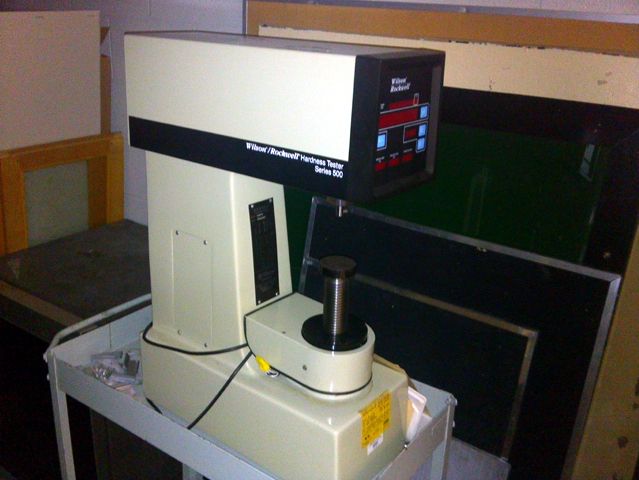 wilson rockwell 500 series hardness tester tester is in