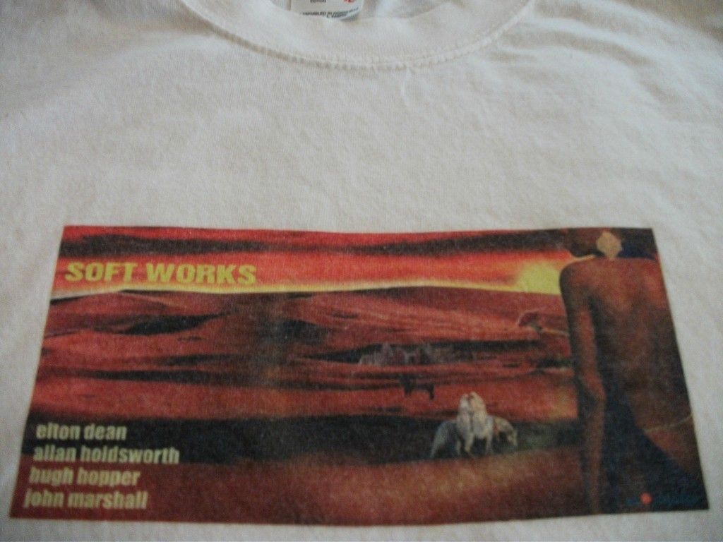 Allan Holdsworth Soft Works Album Cover Shirt Size L Soft Machine Very 