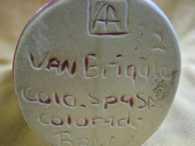 vintage van briggle jack in the pulpit vase