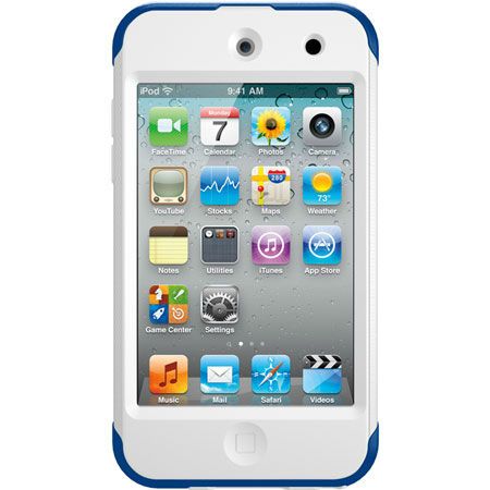   Commuter Case for Apple iPod Touch 4 4th Gen Blue White