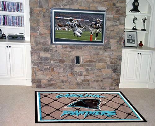 nEw NFL CAROLINA PANTHERS AREA RUG  Football Sports Accent Carpet Door 