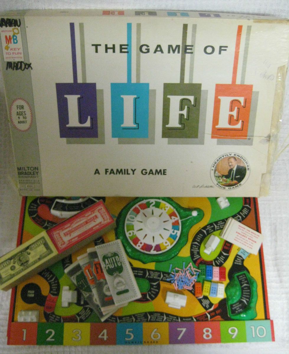  Game of Life Board Game Milton Bradley Art Linkletter Complete