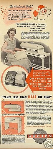 40s Vintage Horton Ironer Ad Mrs Charles Booz Evanston