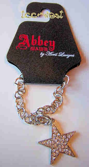 Avril Lavigne Abbey Dawn Crystal Star Silver Bracelet