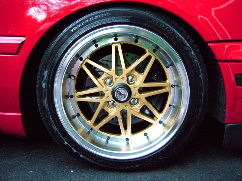 15 OG Axis Old Skool Style Gold Wheels Rims Fit Acura Integra Da DC 