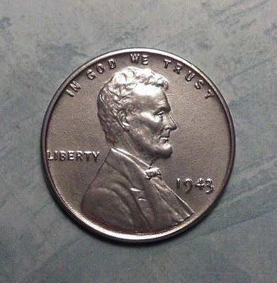 1943 uncirculated steel penny in 1940 49