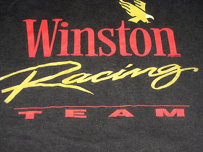 Vintage Winston Ciggarettes Racing Team Mens T Shirt Size XL American 