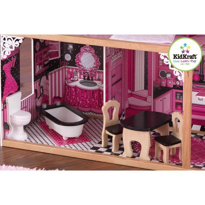 Großes Barbiehaus / Puppenhaus Amelia von KidKraft Holz 65093