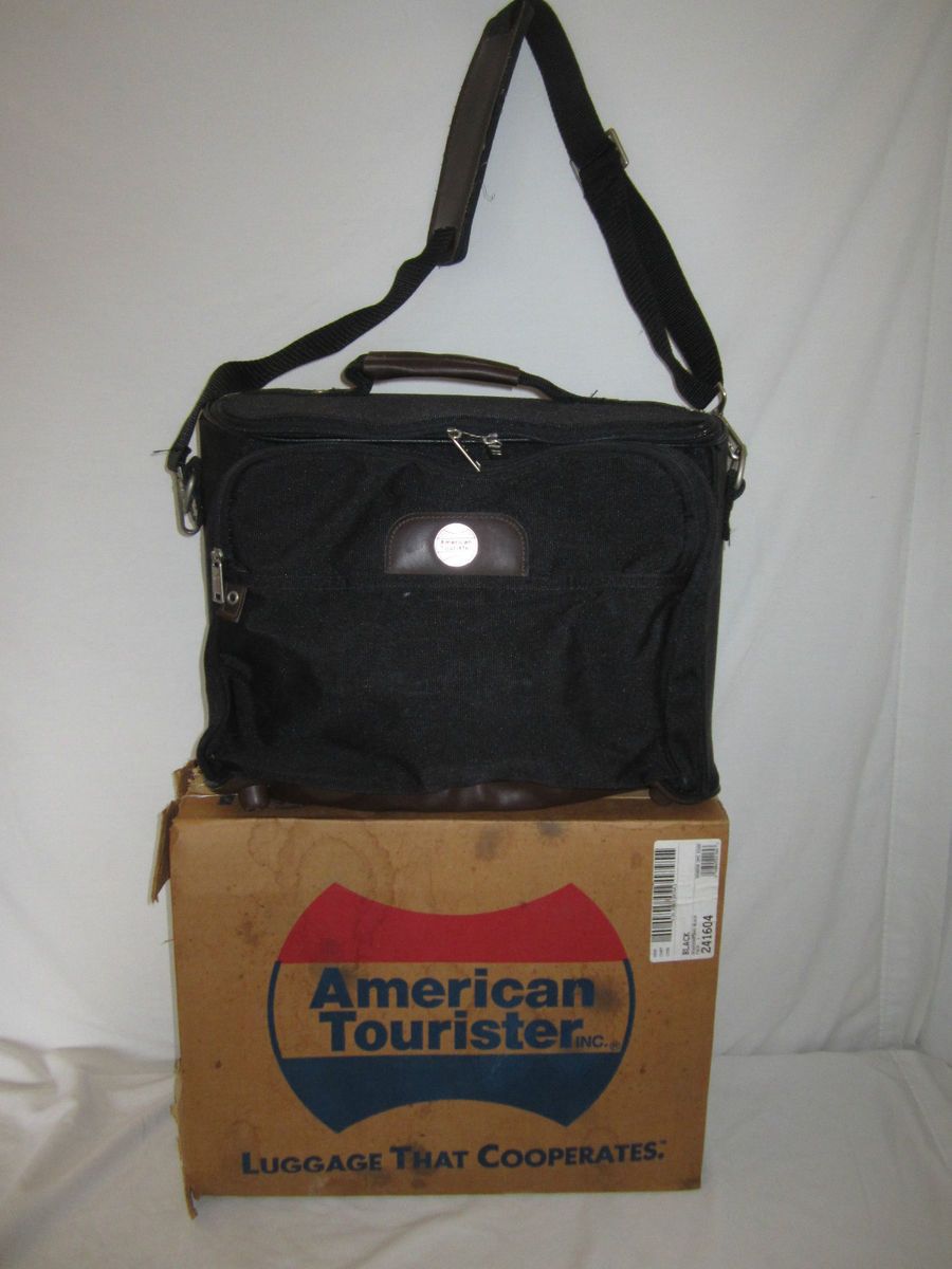 American Tourister Luggage Boarding Carry on Overnite Bag Black 1997 