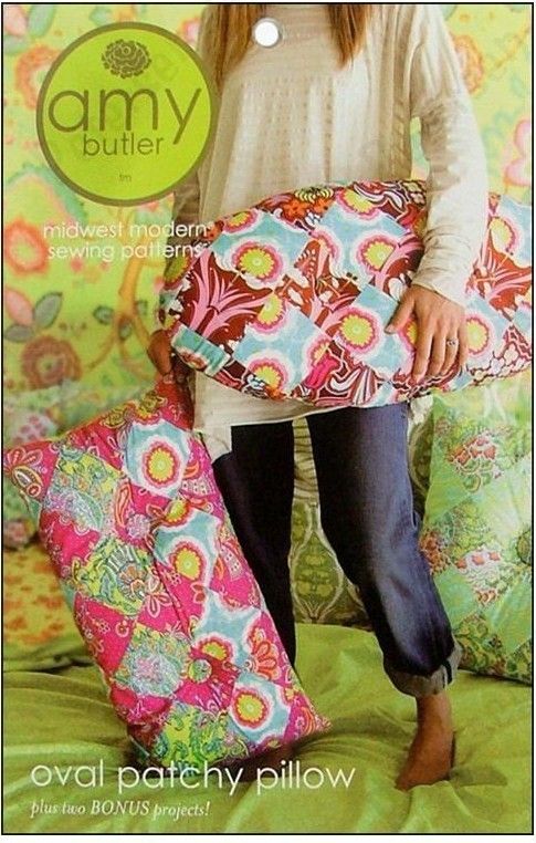 Amy Butler Oval Patchy Pillow Sewing Pattern