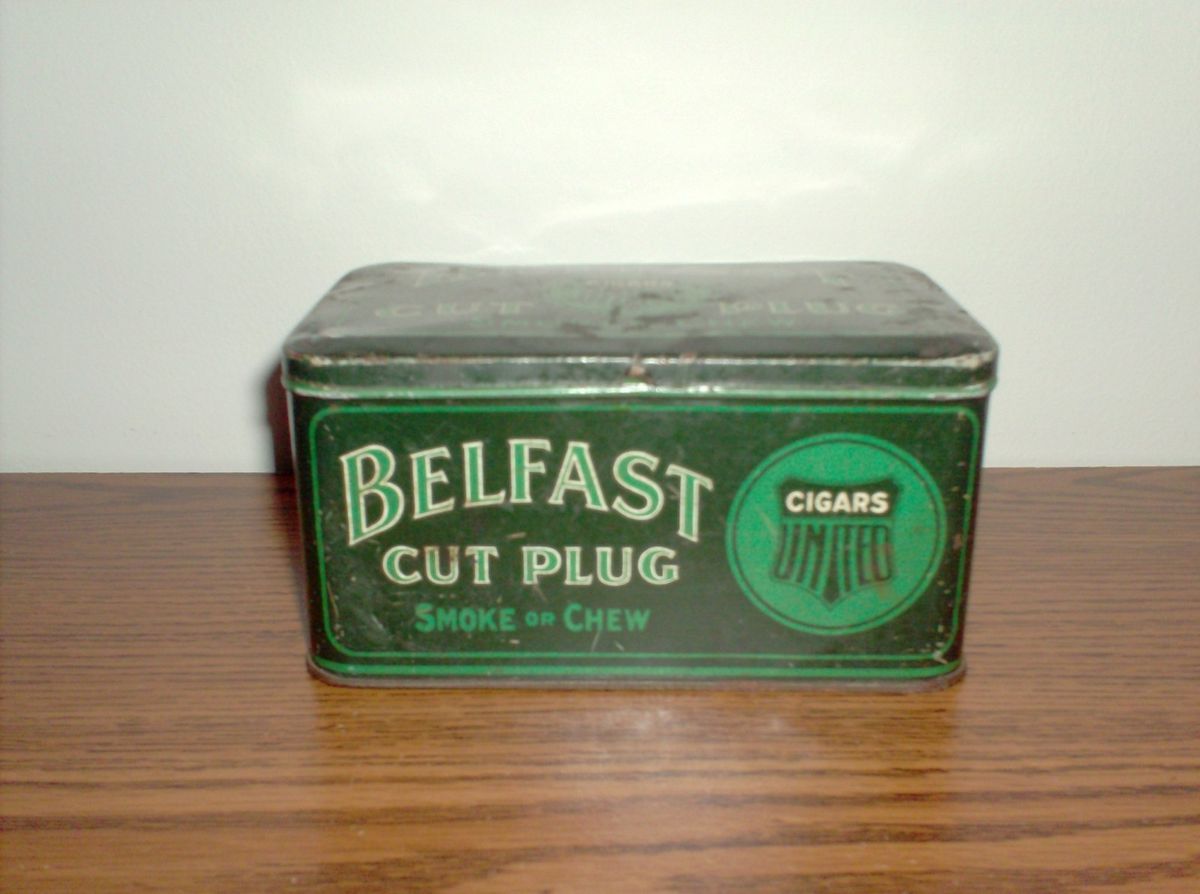 Vintage Belfast Cut Plug Tobacco Tin