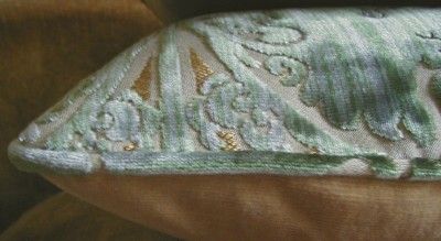 Bevilacqua Silk Velvet Fabric Custom Designer Throw Pillows Italy New 