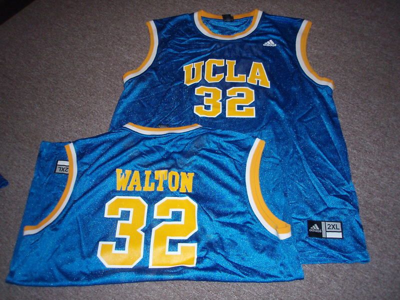 Adidas UCLA Bruins Bill Walton Basketball Jersey 2XL