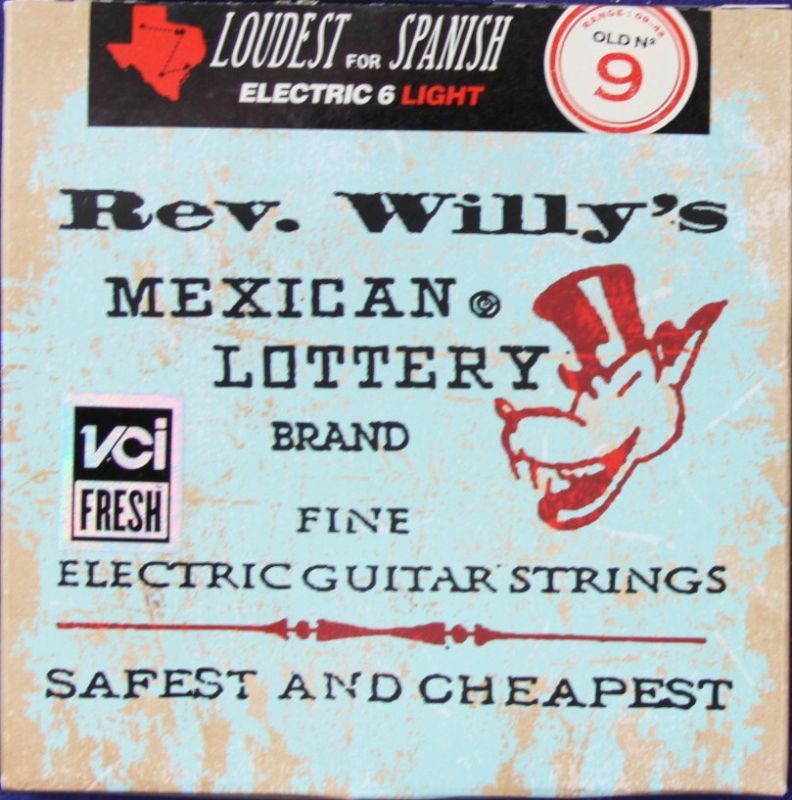 Billy Gibbons Rev Willys Light GA Elec GTR Strings