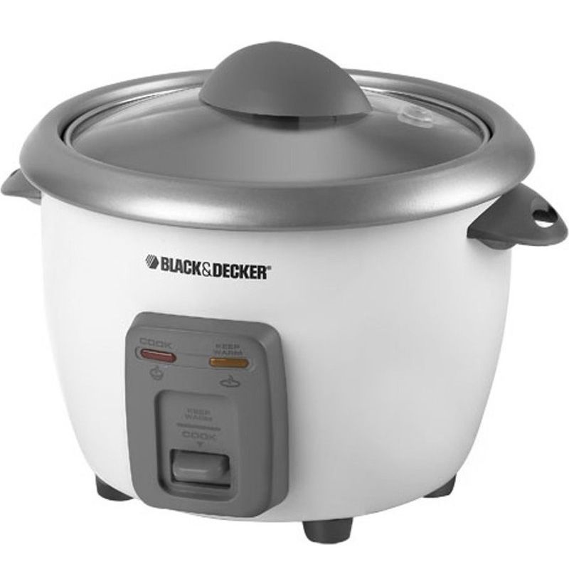Cup Electric Rice Cooker Food Steamer Black Decker RC3406 Steam 