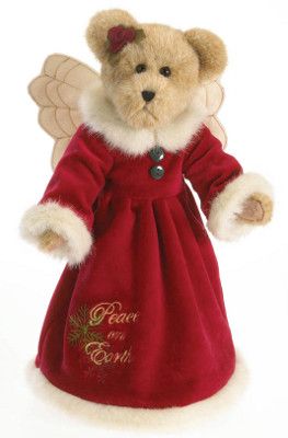 Boyds Bears Peace on Earth Teddy Bear Holiday Christmas Tree Topper 