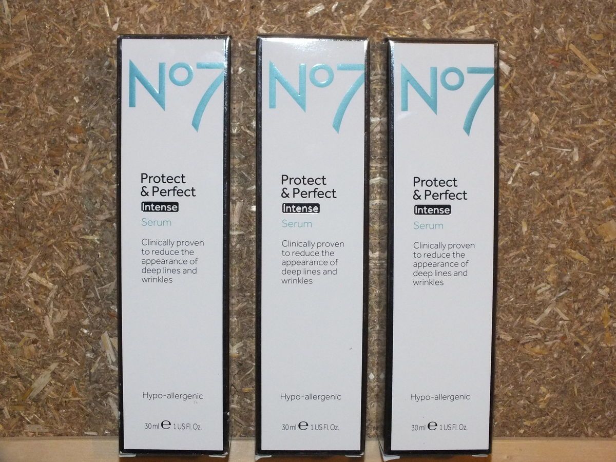 Boots No7 Protect Perfect Intense Serum 3 x 30ml Tubes All Brand New 