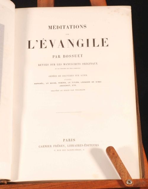 C1880 Bossuet Meditations Sur LEvangile French Plates