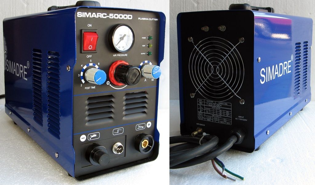 Simadre Simarc 5000D 50 Amp Dual Voltage Plasma Cutter 110 220V 