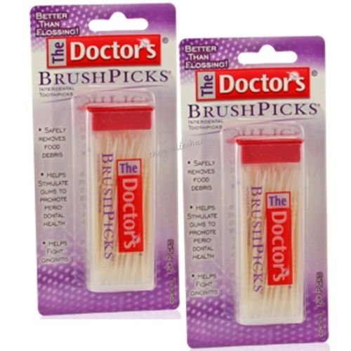 240 The Doctors Brush Picks Dental Toothpicks Piks 4pks