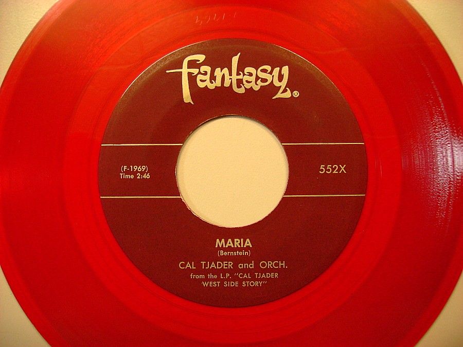 45 CAL TJADER QUARTET ~ Cool b/w Maria (West Side Story) Red Wax (on 
