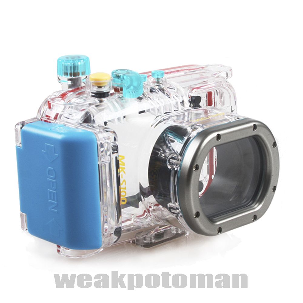  130ft Canon S100 WP DC43 Meikon Waterproof Underwater Housing Camera 