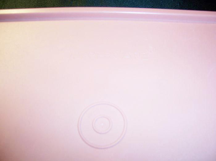Tupperware Servalier Rose Pink Canister & White Lids/3 Bowl 