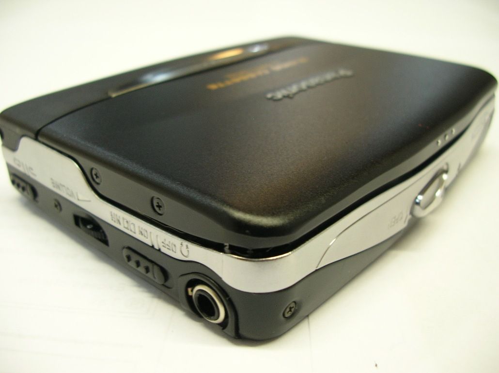 Panasonic RQ S70 Walkman Sliding Cassette Player Black Metal Made in 