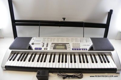 Casio CTK 496 Portable Digital Piano Keyboard 61 Full Size Keys w 