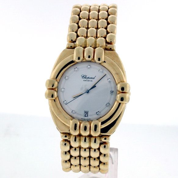   watch chopard gstaad diamond 18k yellow gold 32mm watch chopard gstaad