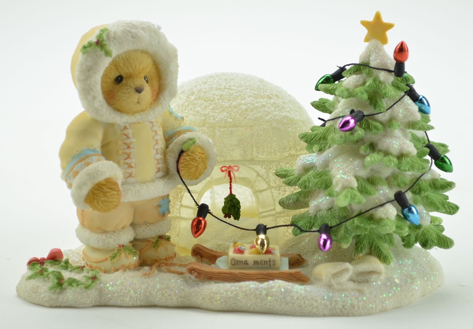   cherished teddies teddy bear christmas figurine northrop collectible