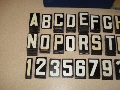  Unitype Black Sign Letters Numbers Church, Restaurant, Bulletin Board