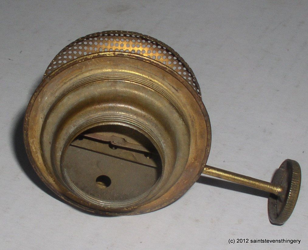 Antique Climax Brass Burner No 3 Over No 2 Oil Kerosene Lamp 1890