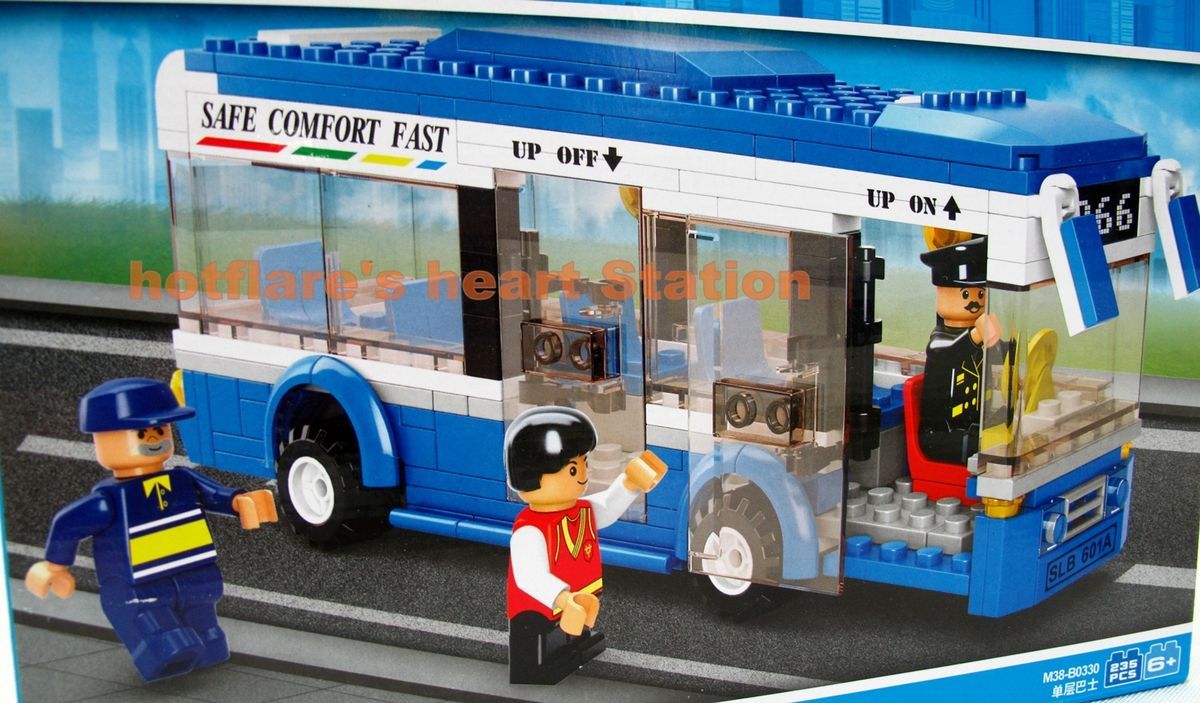 Coach Bus Driver Mechanic Town City People Minifig Minifigure Building