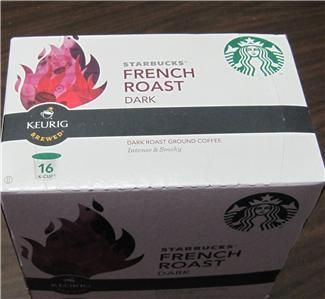 Keurig 16 Ct Starbucks French Roast K Cup Coffee Dark 2 Boxes