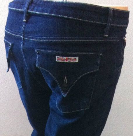 Hudson Collin Womens Dark Skinny Leg Jeans Hot 27 Button Flap Pockets