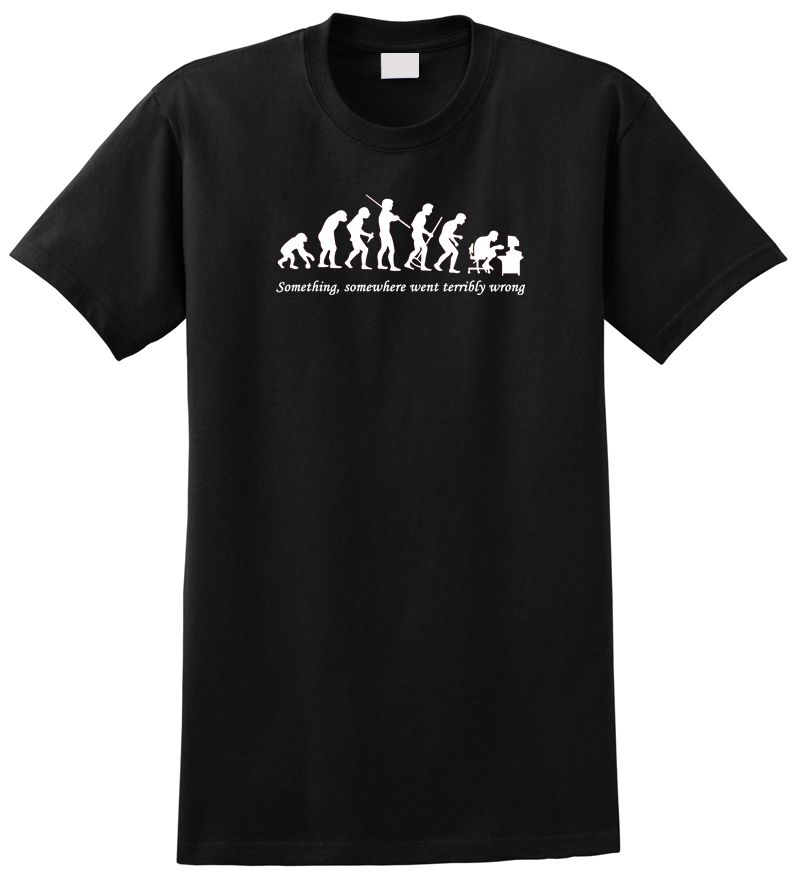 Evolution T Shirt Computer Nerd Funny Geek Cool
