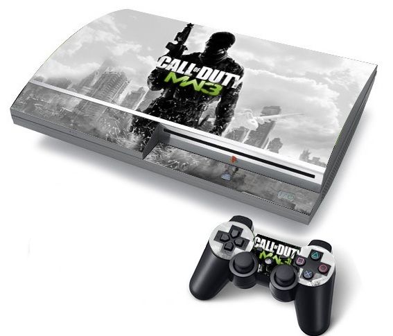 Sony PS3 Fat Console Protector Vinyl Skin Sticker Call of Duty MW3