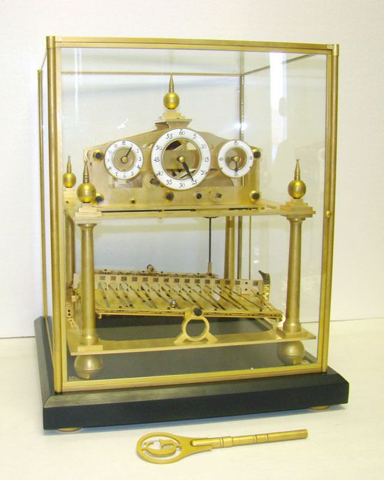 COMPLETE 8 DAY Fusee Chain English Congreve Rolling Ball Clock w BELL