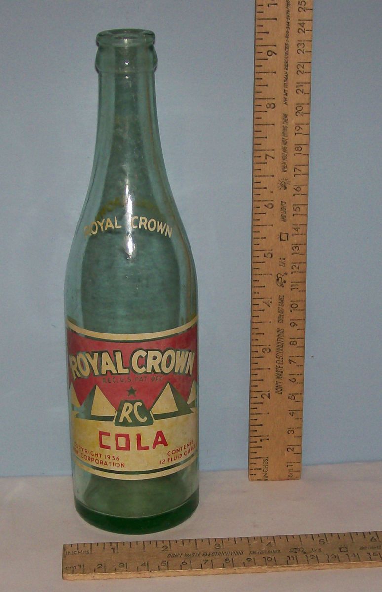  Crown RC Cola C 1936 Eugene Klamath Falls Corvallis Bend Oregon