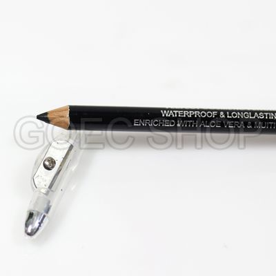 Cosmetic Waterproof Black Eyeliner Eye Pencil Smudger with Pencil